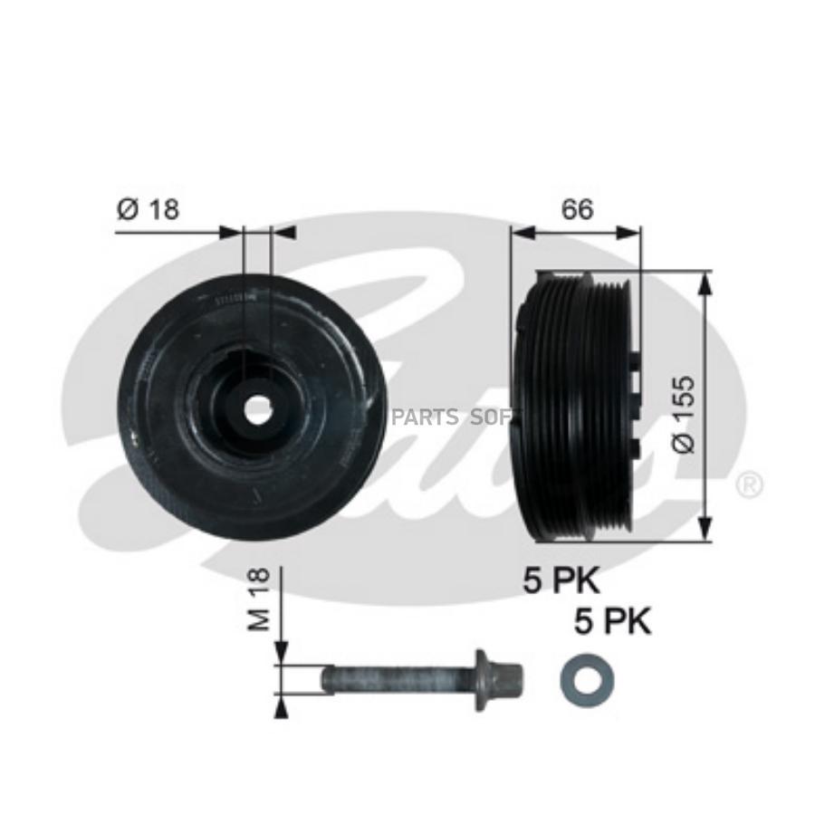 

GATES 7845-20049 Шкив коленвала
