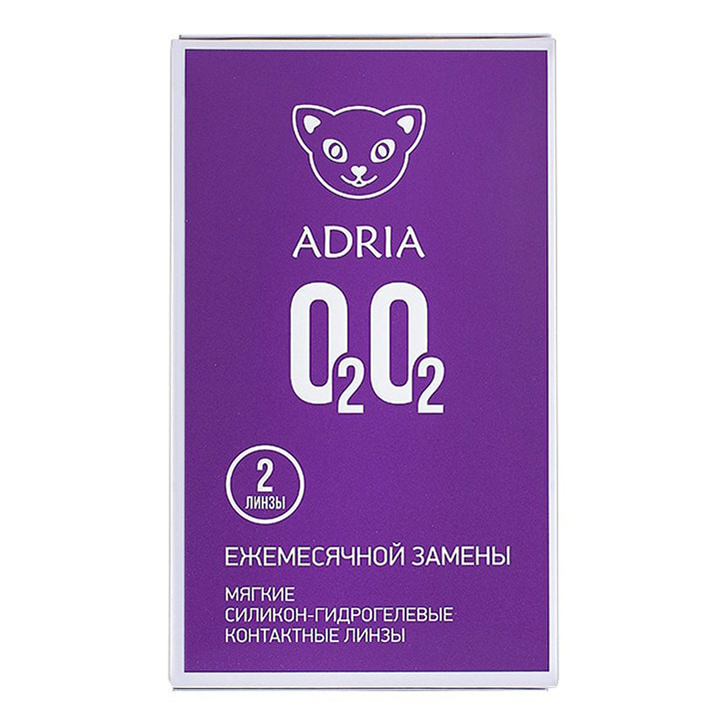 

Контактные линзы Adria O2O2 ежемесячные R 8,6 D -4,00 2 шт.