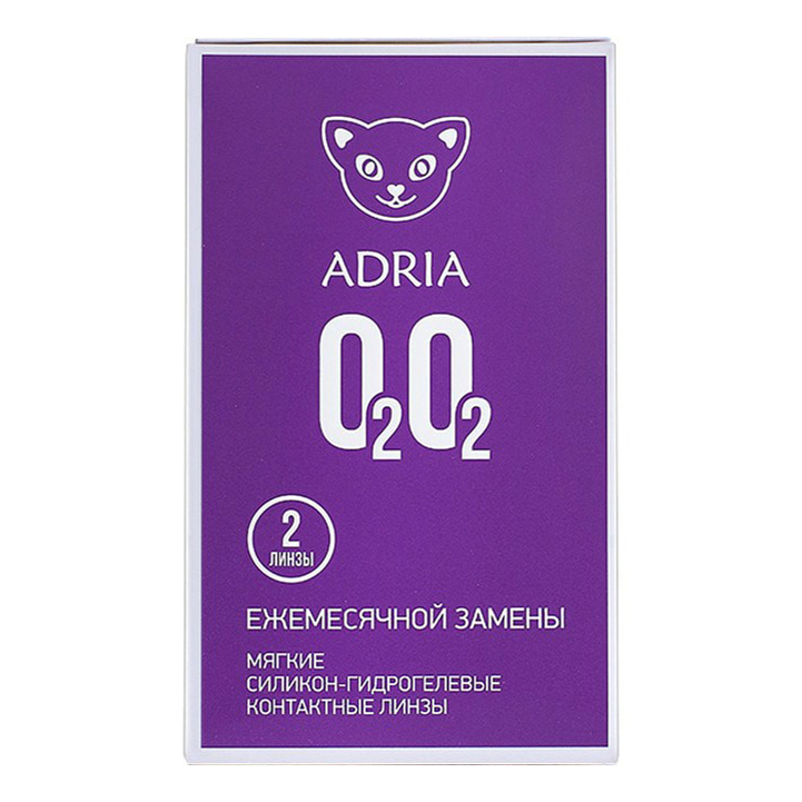 

Контактные линзы Adria O2O2 ежемесячные R 8,6 D -5,00 2 шт.
