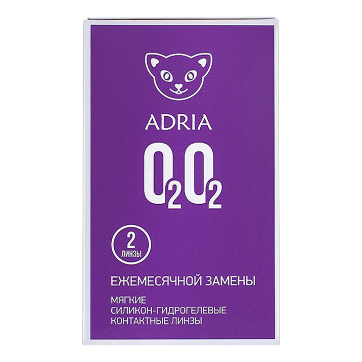 

Контактные линзы Adria O2O2 ежемесячные R 8,6 D -6.00 2 шт.