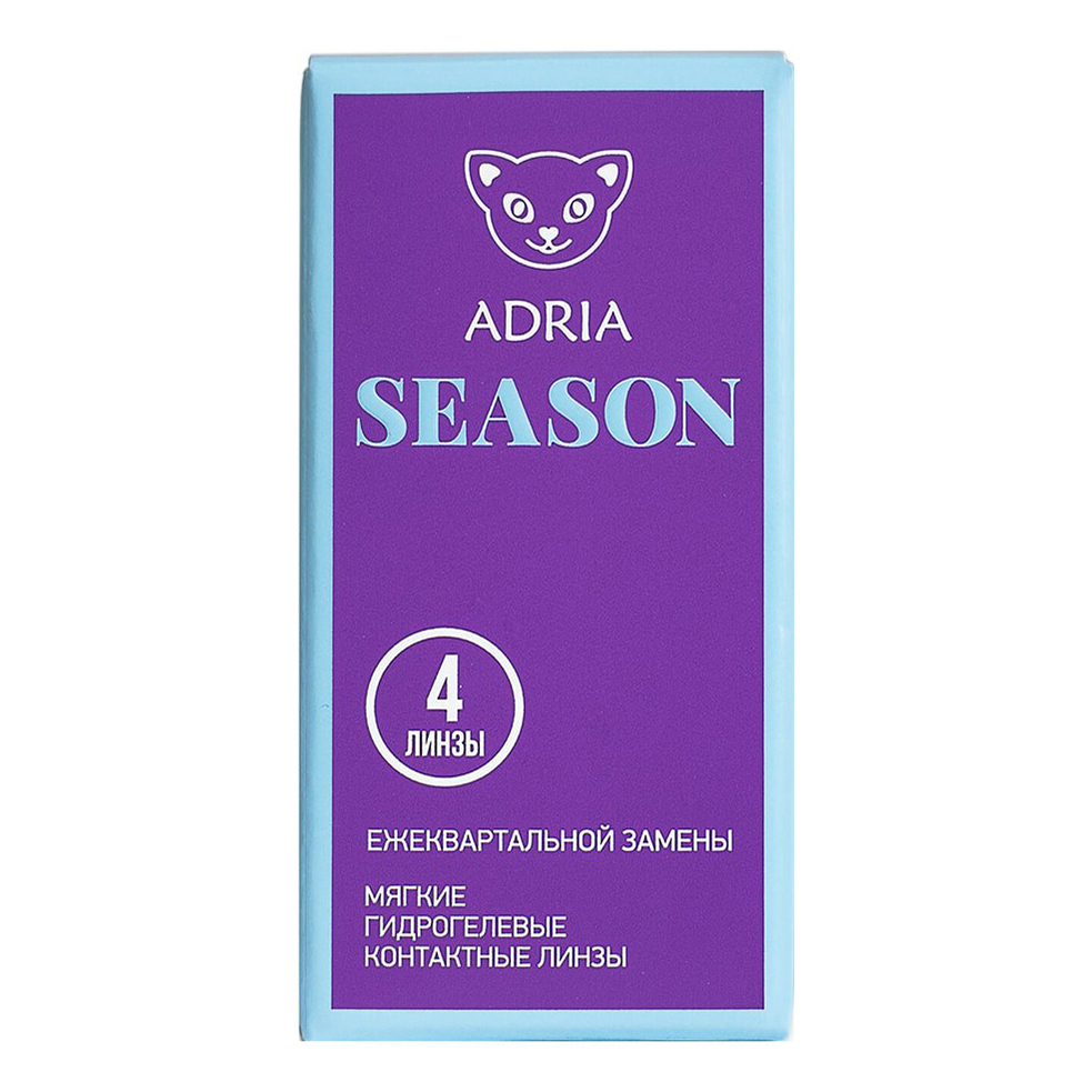 

Контактные линзы Adria Season квартальные R 8,6 D -0,50 4 шт.