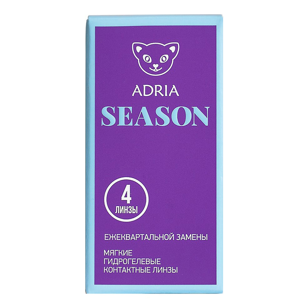

Контактные линзы Adria Season квартальные R 8,6 D -1,00 4 шт.