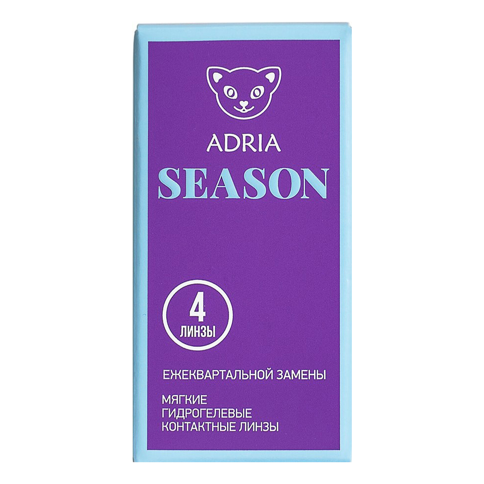 

Контактные линзы Adria Season квартальные R 8,6 D -1,50 4 шт.