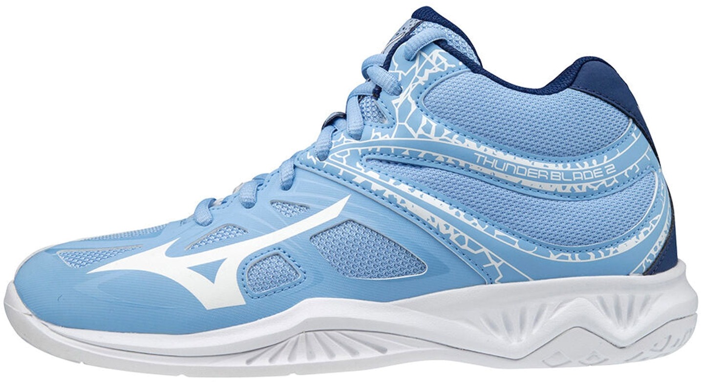 

Кроссовки женские Mizuno Thunder Blade 2 Mid голубые 7 UK, Голубой, Thunder Blade 2 Mid