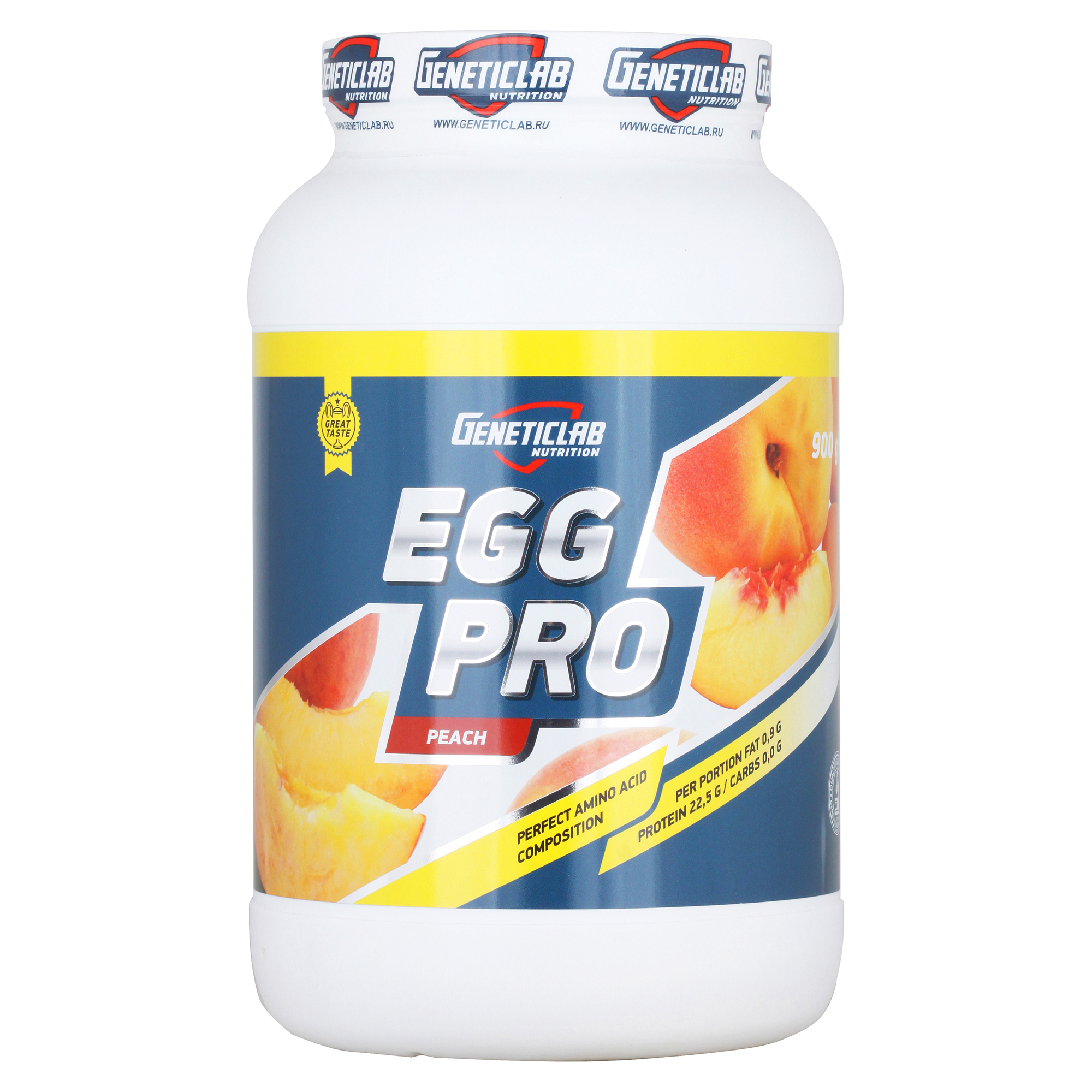 фото Протеин geneticlab nutrition egg pro 900 г - персик