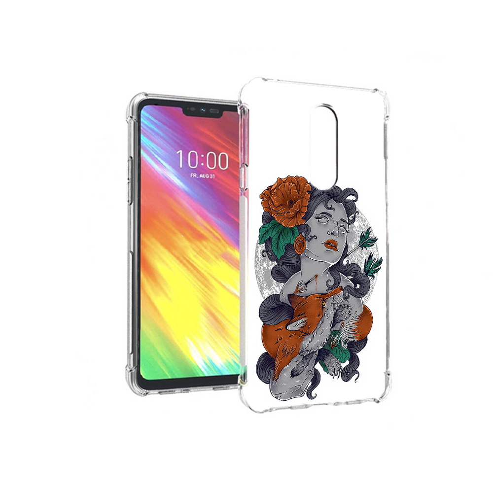

Чехол MyPads Tocco для LG G7 темная девушка с лисой (PT124618.72.639), Прозрачный, Tocco
