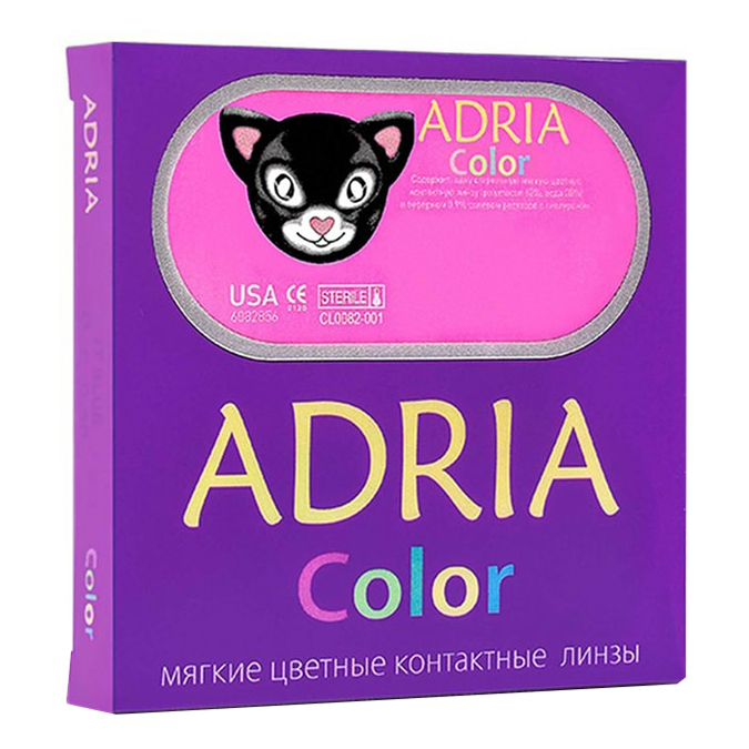 

Контактные линзы Adria Color Pore-hazel квартальные R 8,6 D -0,00 2 шт.