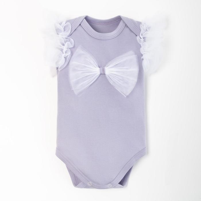 

Боди детское Крошка Я BASIC LINE, серый, 80, BASIC LINE