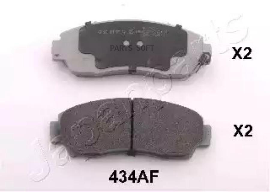 

Тормозные колодки Japanparts передние дисковые PA434AF