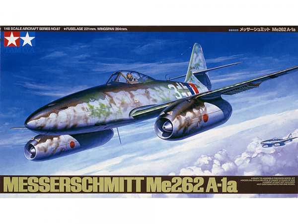 

61087 Tamiya 1/48 Немецкий истребитель Messerschmitt Me262 A-1a 4 вар. декалей
