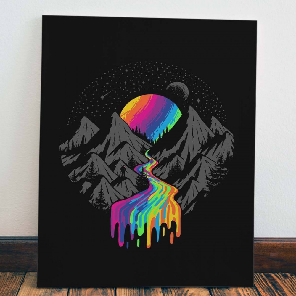 

Картина Red Panda Радужный ручей40x60