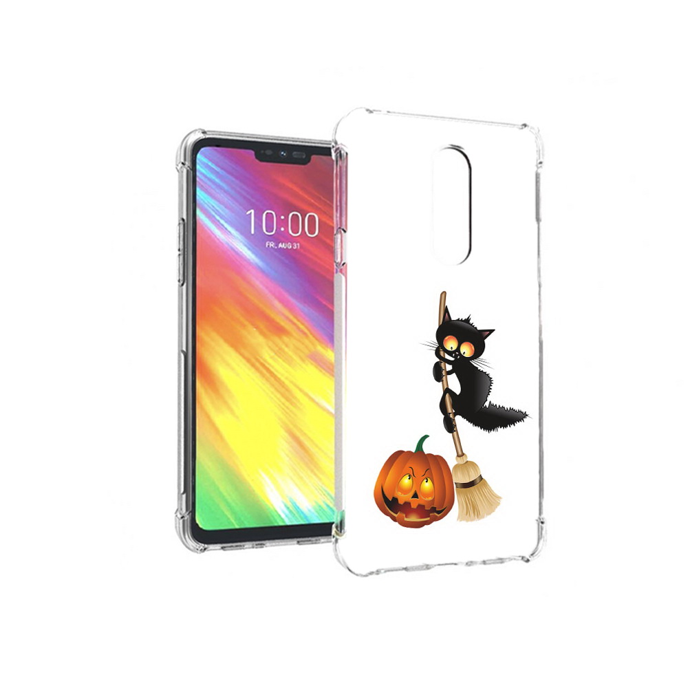 

Чехол MyPads Tocco для LG G7 хэлуинский котик (PT124618.72.667), Прозрачный, Tocco
