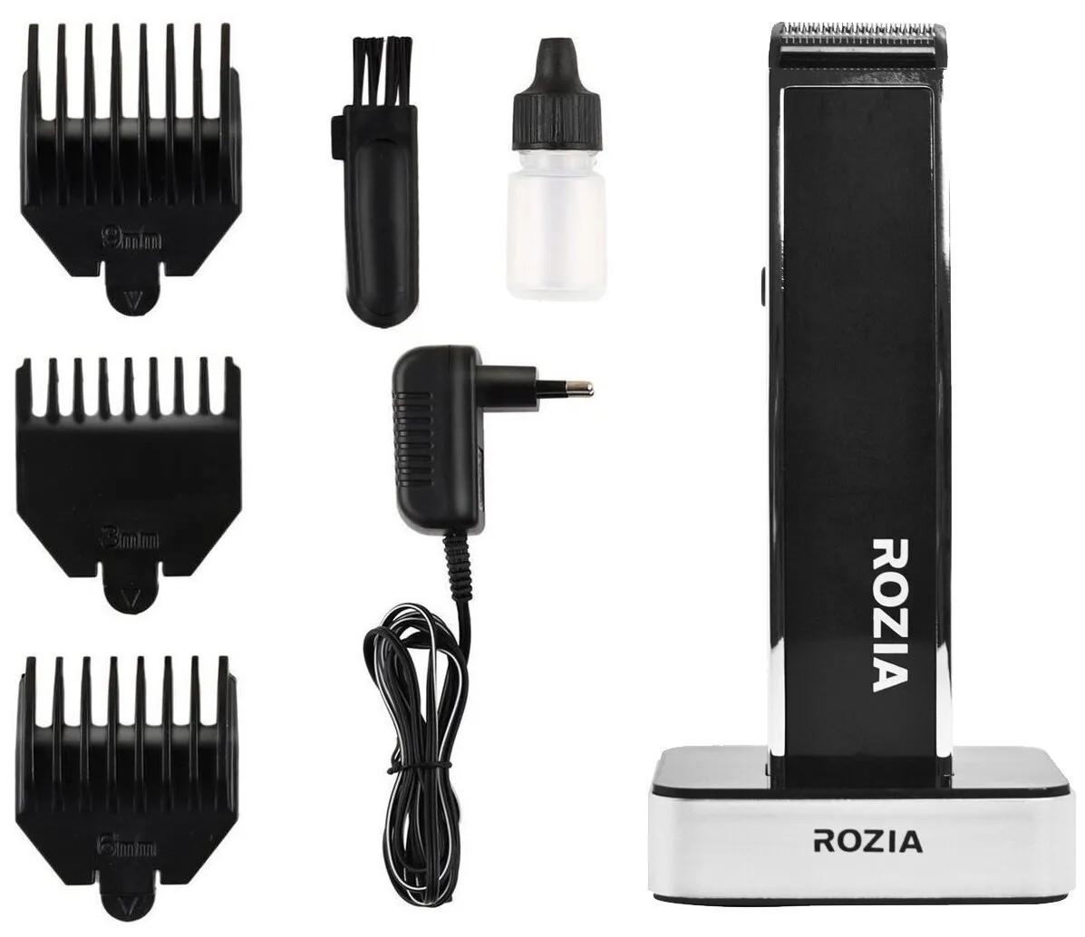 Машинка для стрижки Rozia HQ205,black машинка для стрижки волос rozia hq 2225 серебристая