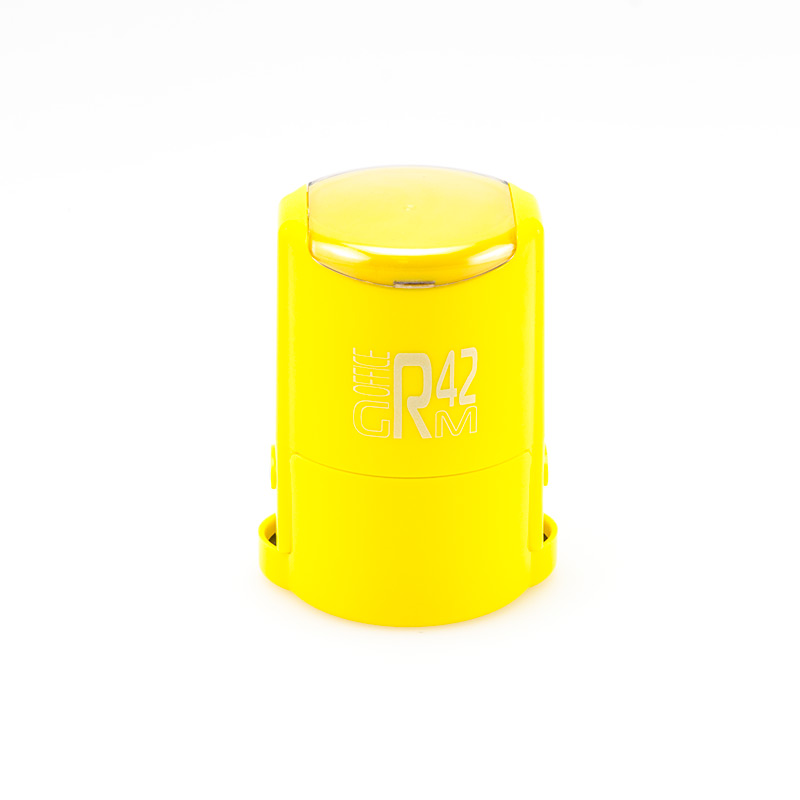 

GRM R 42 office+BOX - Black Edition. Автоматическая оснастка для печати, корпус жёлто-чёрн