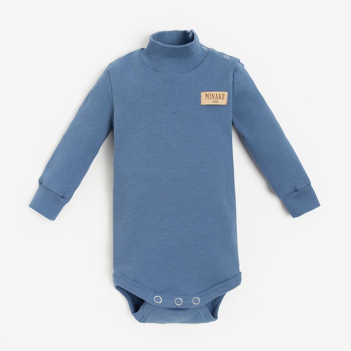 

Боди детское MINAKU Basic Line BABY, синий, 80, Basic Line BABY