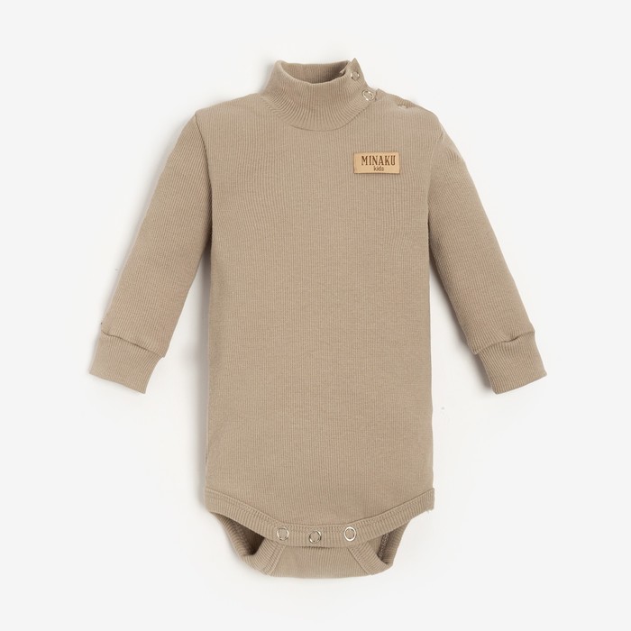 

Боди детское MINAKU Basic Line BABY, бежевый, 92, Basic Line BABY