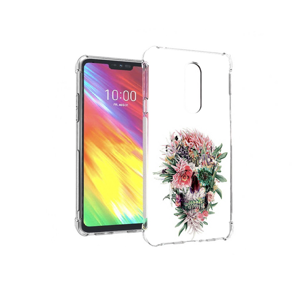 

Чехол MyPads Tocco для LG G7 череп из цветов (PT124618.72.677), Прозрачный, Tocco