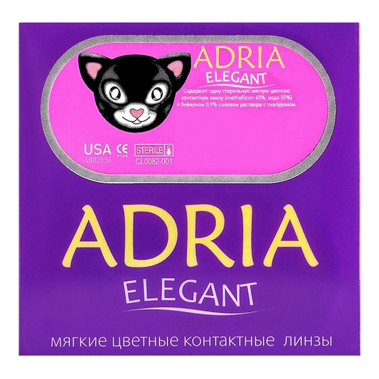 

Контактные линзы гидрогелевые Adria Elegant Green цветные R 8,6 D -3,50 2 шт.зеленые