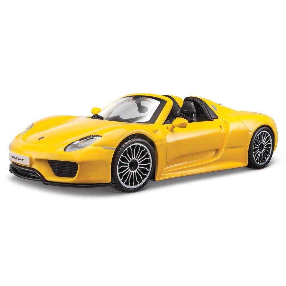 

Bburago Машинка металлическая 1:24 Porsche 918 Spyder, жёлтый, 18-21076 18-21076, 18-21076