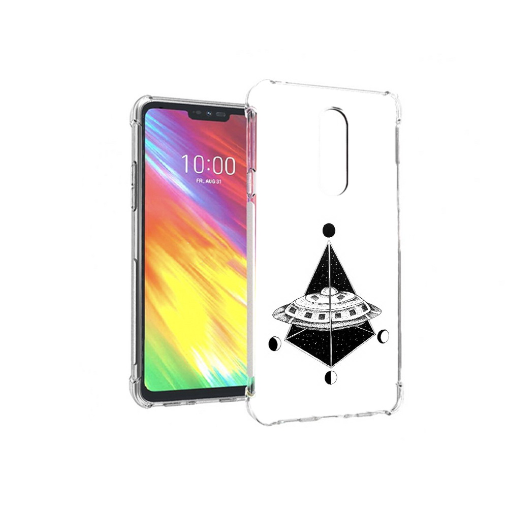 

Чехол MyPads Tocco для LG G7 черно белая летающая тарелка (PT124618.72.679), Прозрачный, Tocco