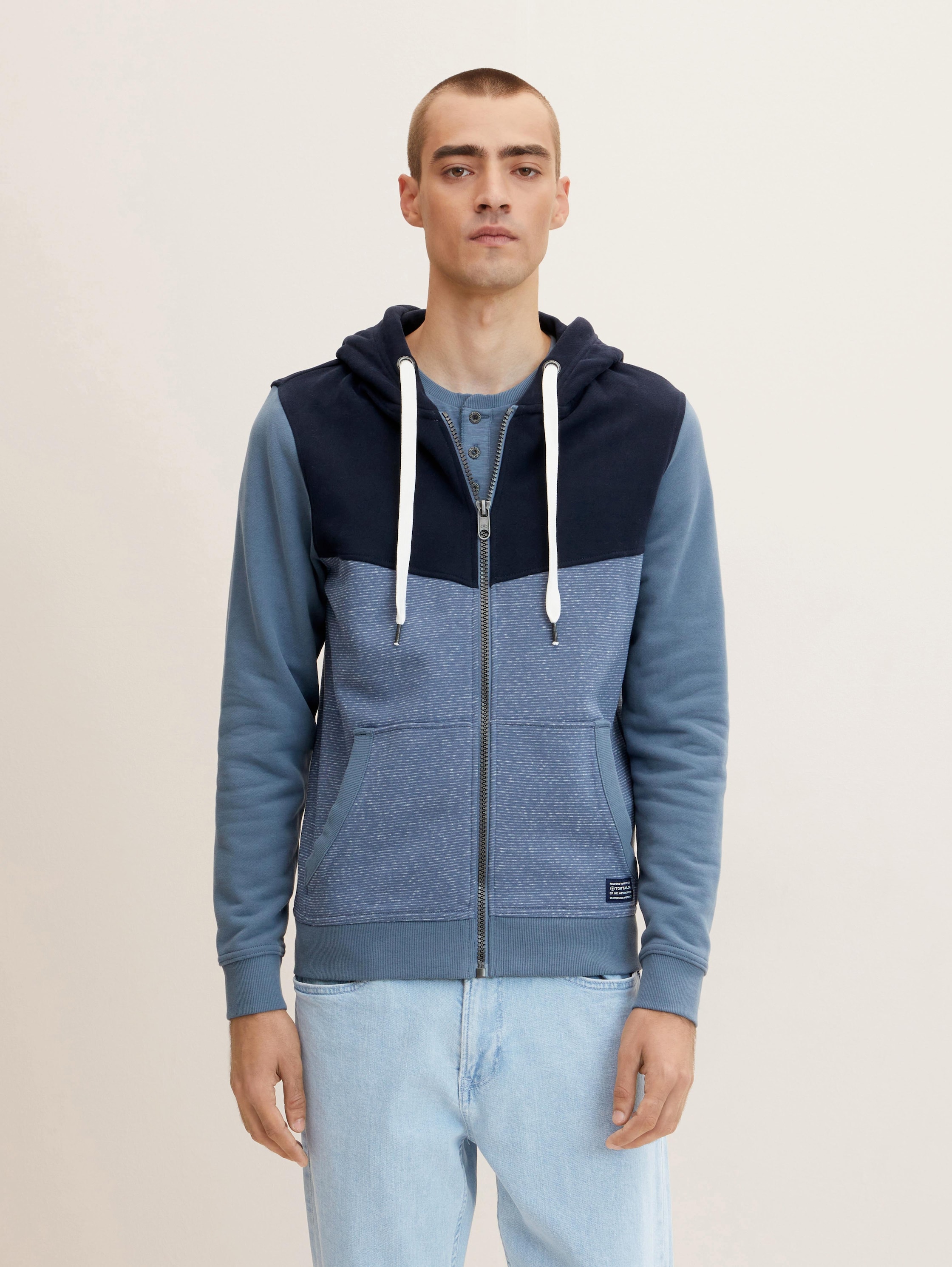 

Толстовка мужская Tom Tailor 1033016 синяя 2XL, 1033016