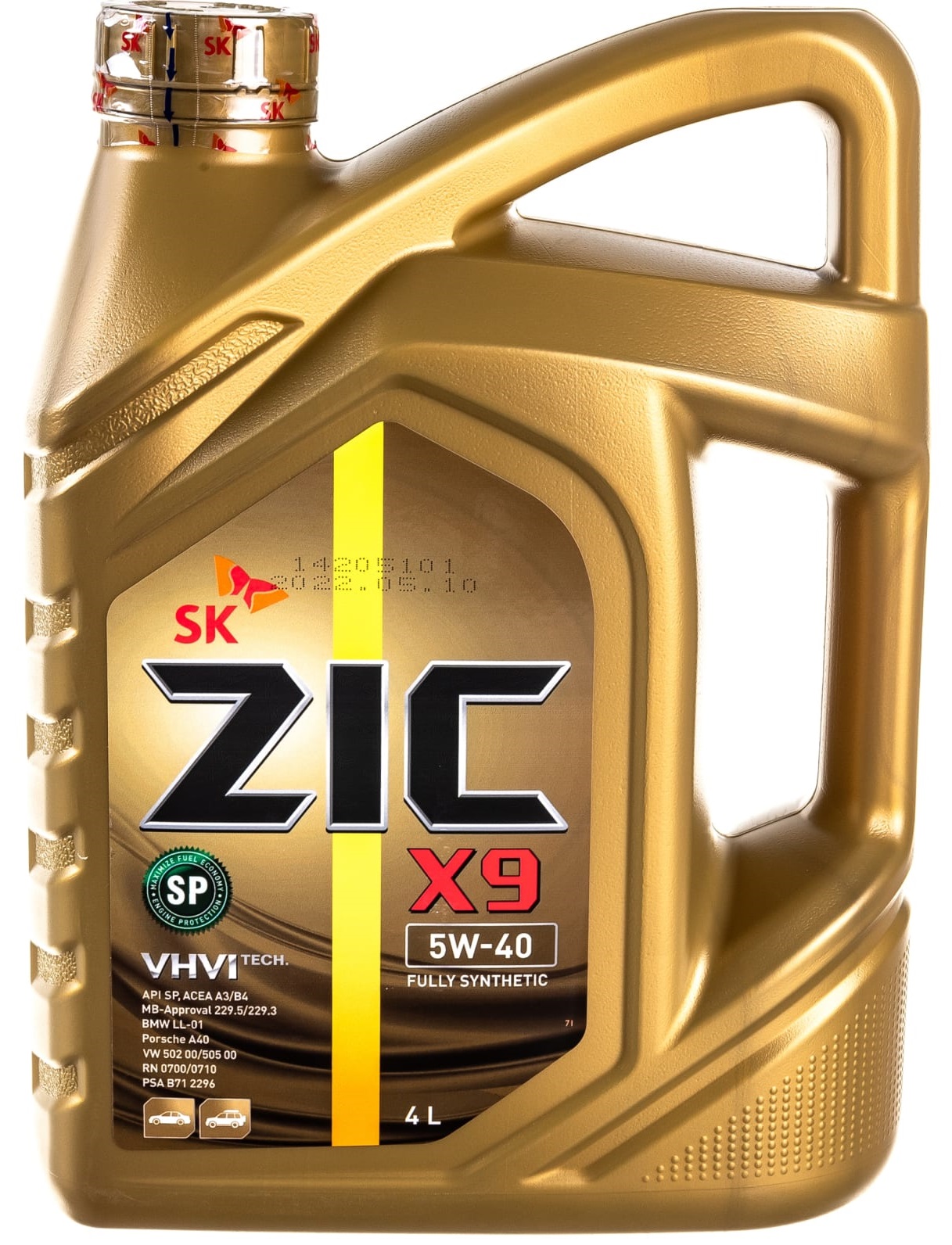 

Моторное масло ZIC X9 5W40 синтетика 4 л 162000