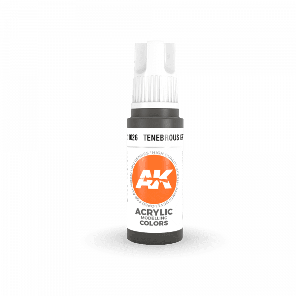 

Краска акриловая AK Interactive 3rd Generation Tenebrous Grey, 17 мл