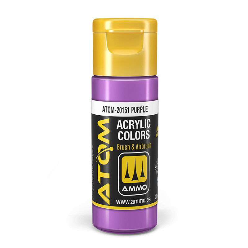 

Акриловая краска Ammo Mig Atom Color Пурпурный Purple ATOM20151