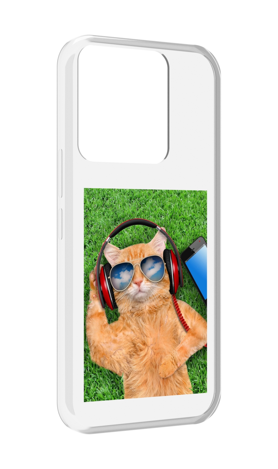 

Чехол MyPads Кот-кайфарик для Tecno Spark Go 2022 / Tecno Spark 8C, Прозрачный, Tocco
