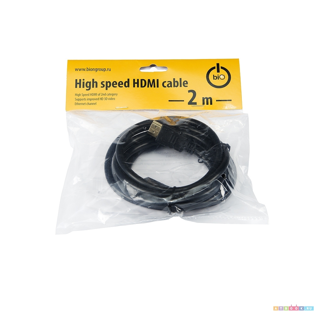 Bion BN-HDMI2MM-2M Видеокабели и переходники BXP-HDMI2MM-020