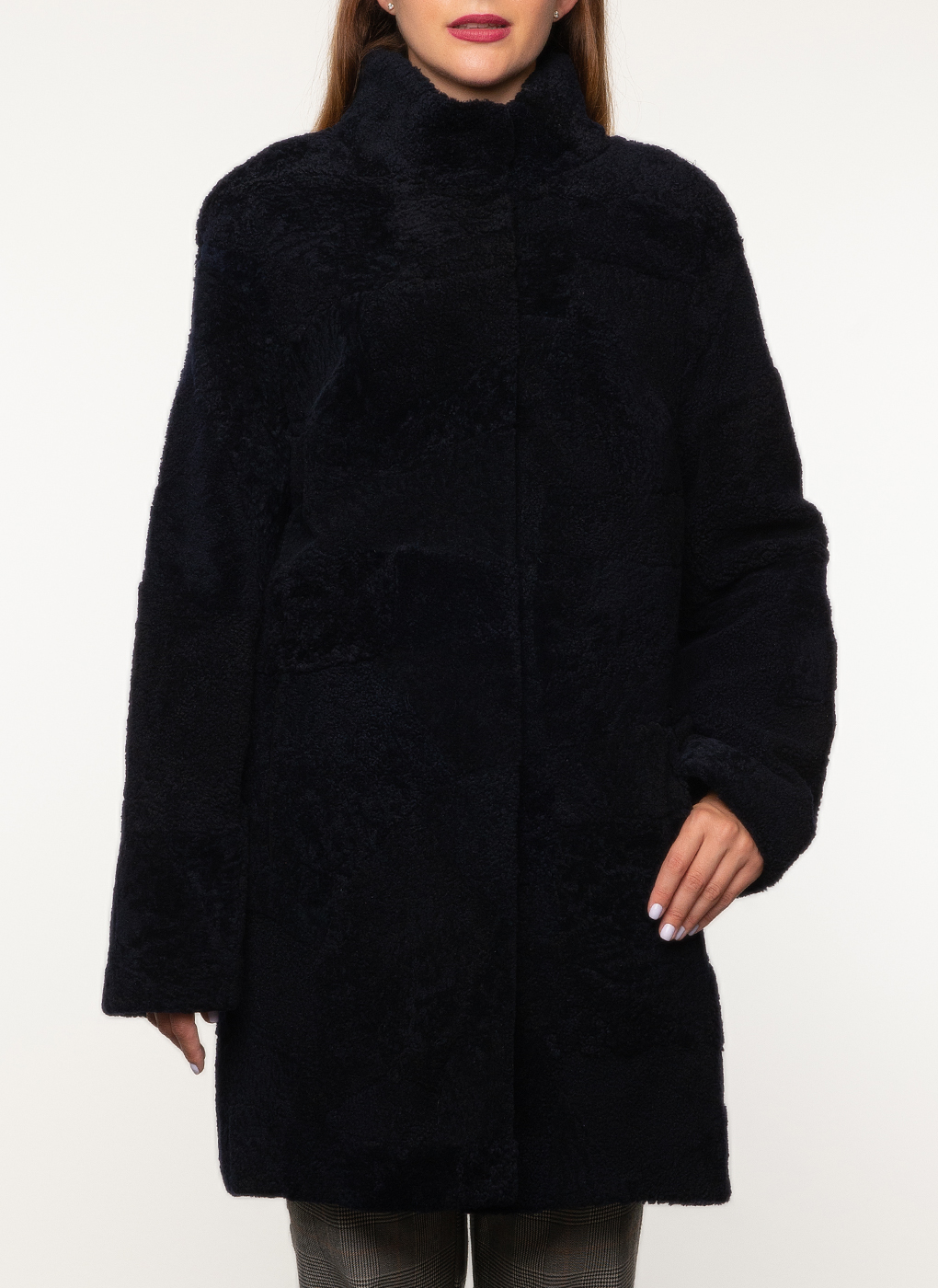 

Полушубок женский Dzhanbekoff 44909 синий 50, 44909