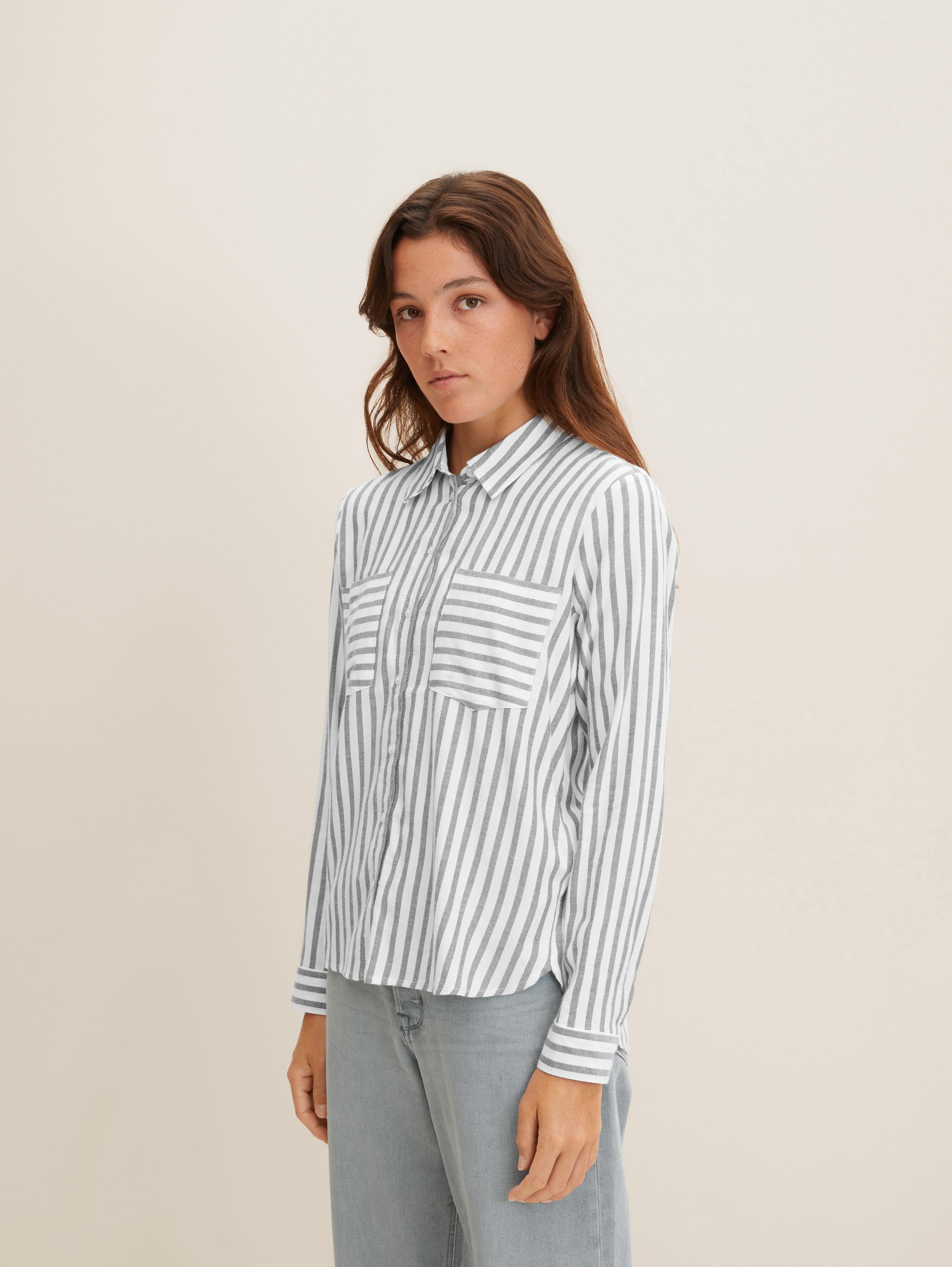 

Рубашка женская Tom Tailor Denim 1033614 синяя XS, 1033614