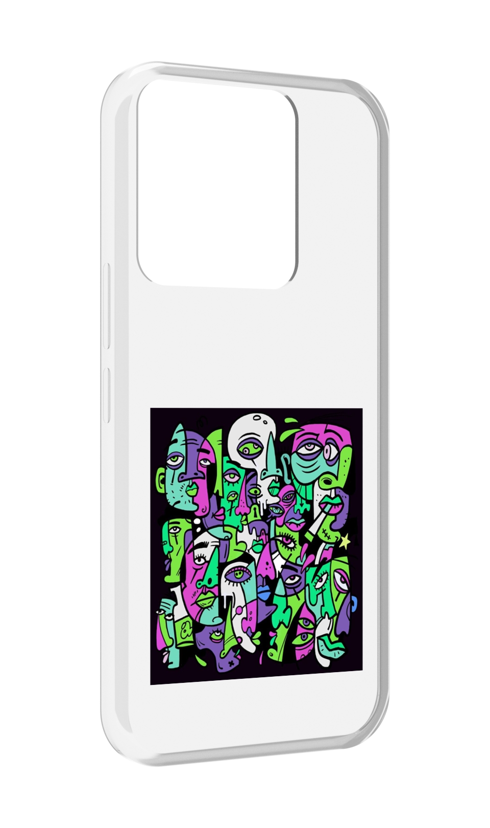 

Чехол MyPads Кривой эфир ATL для Tecno Spark Go 2022 / Tecno Spark 8C, Прозрачный, Tocco