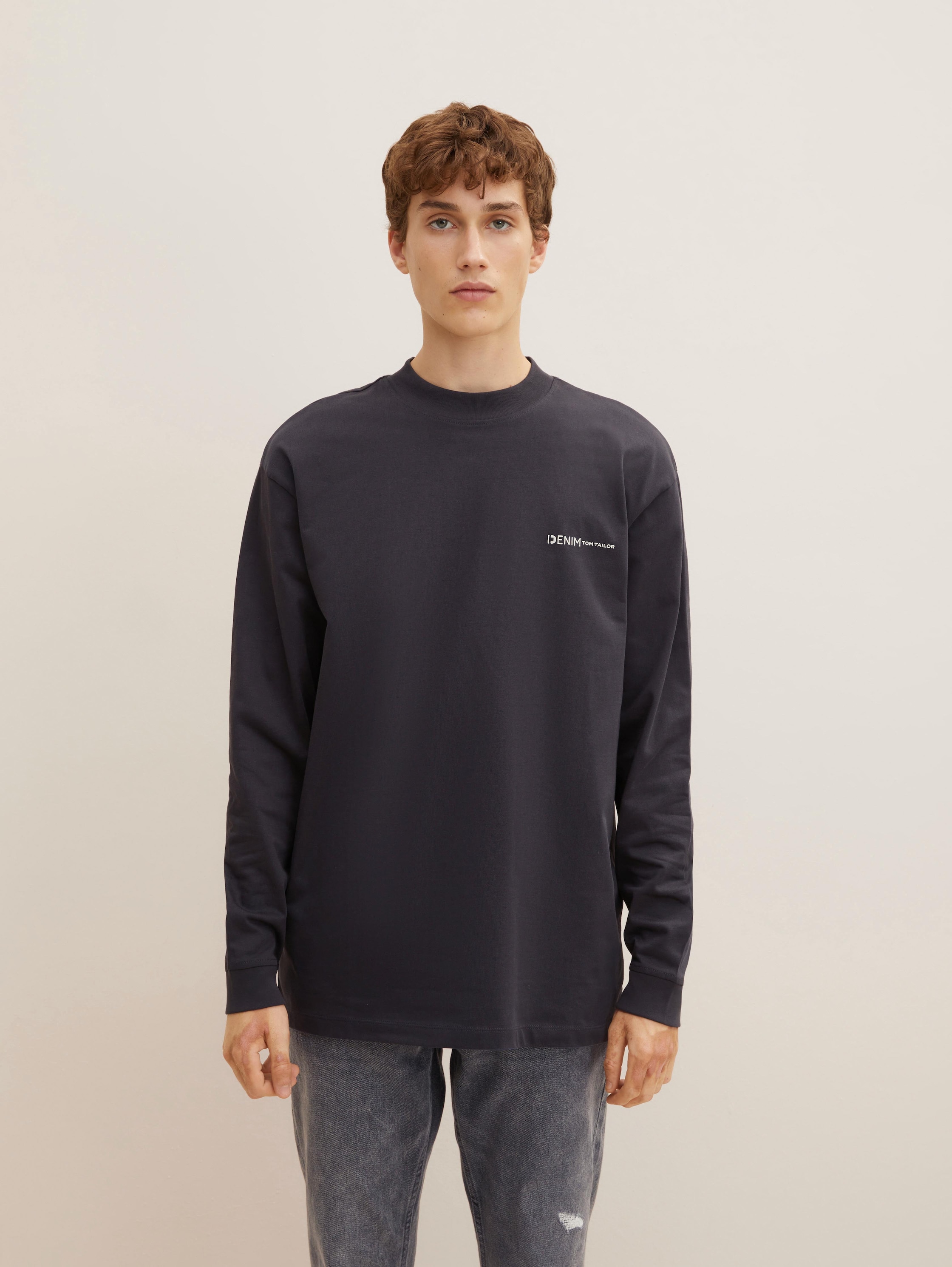 

Лонгслив мужской Tom Tailor Denim 1033033 серый XL, 1033033
