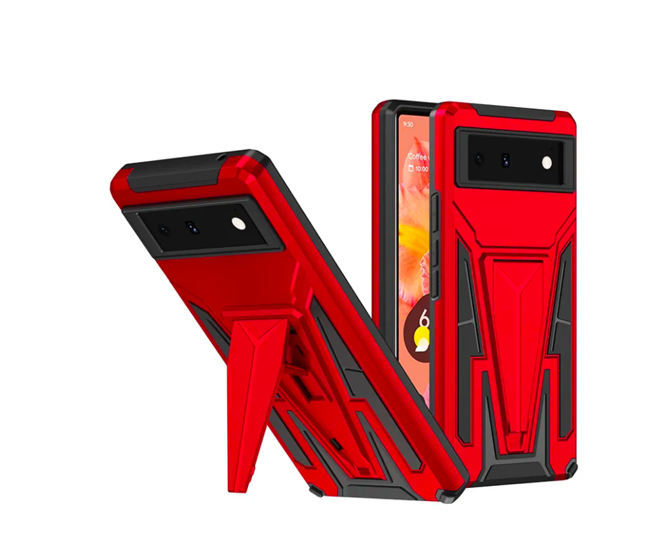 

Чехол Rack Case для Google Pixel 6, Красный;черный