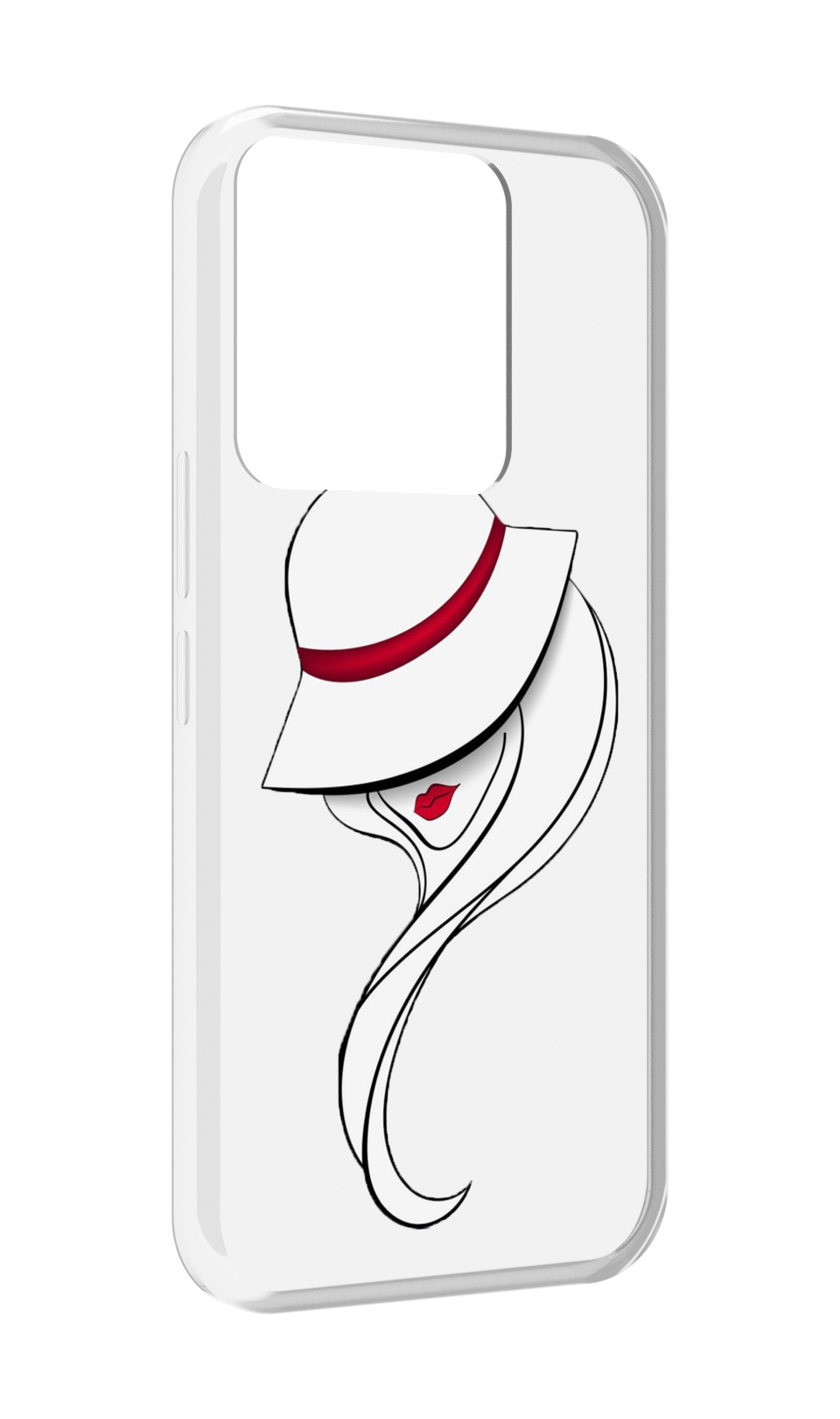 

Чехол MyPads Лого женский для Tecno Spark Go 2022 / Tecno Spark 8C, Прозрачный, Tocco