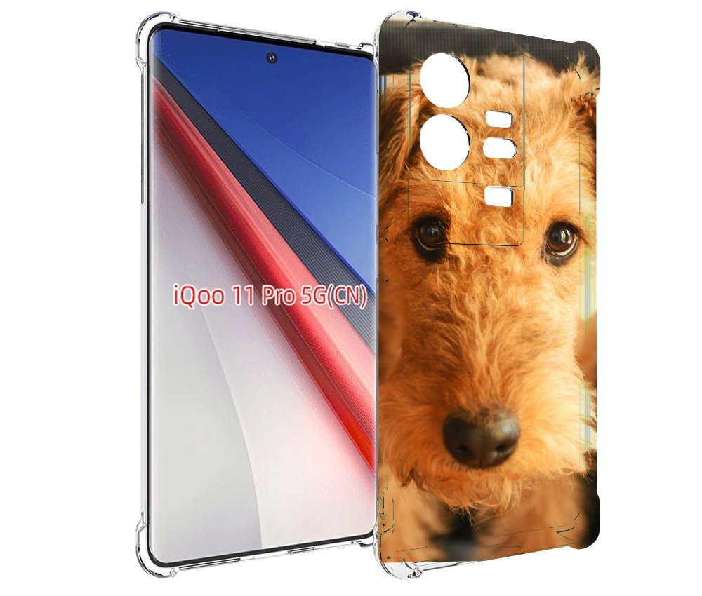 

Чехол бампер MyPads эрдельтерьер для Vivo iQOO 11 Pro противоуда..., Прозрачный, Tocco
