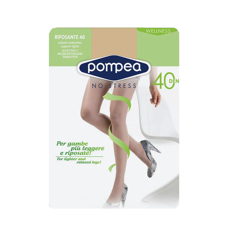 

Колготки женские Pompea Riposante бежевые, Бежевый, Riposante