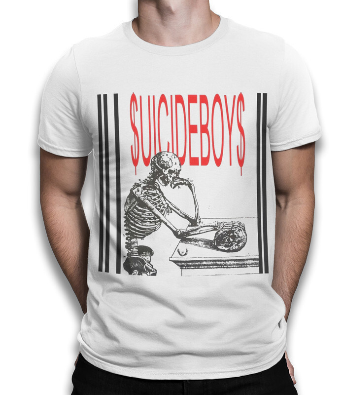 фото Футболка мужская dream shirts suicideboys скелет 999938222 белая 2xl