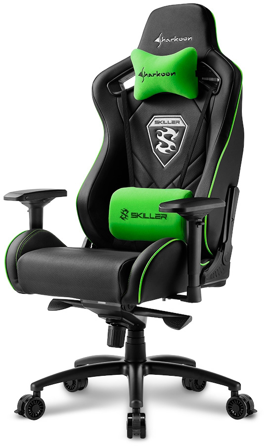 

Игровое кресло Sharkoon Skiller SGS4 (Black/Green)