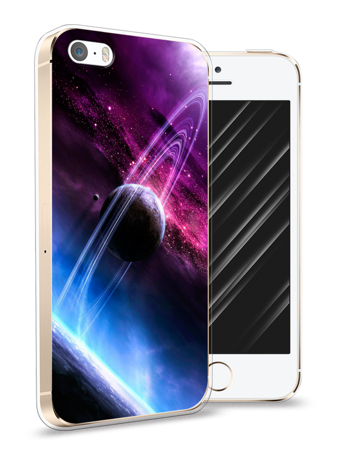 

Чехол Awog на Apple iPhone 5/5S/SE / Айфон 5/5S/SE "Космос 17", Разноцветный, 10350-4