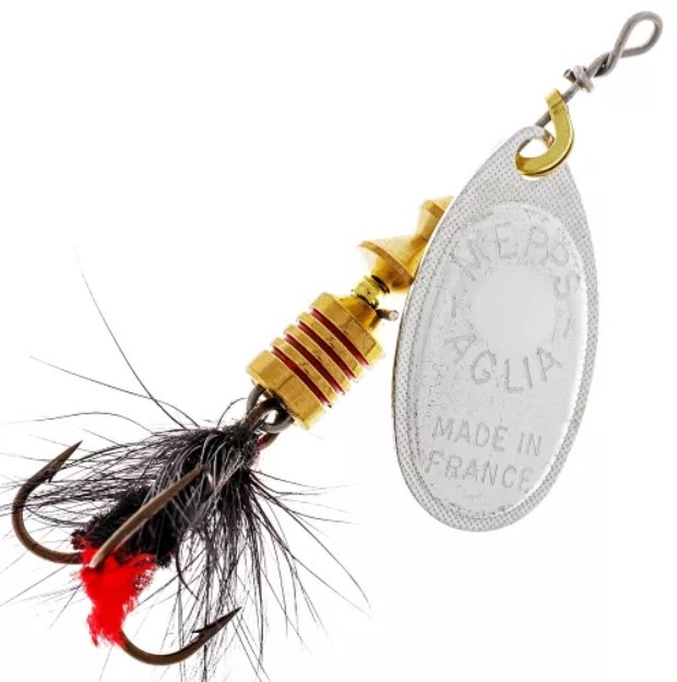 

Блесна Mepps Mouche AG NOIR №1, Золотистый;серебристый, Mouche