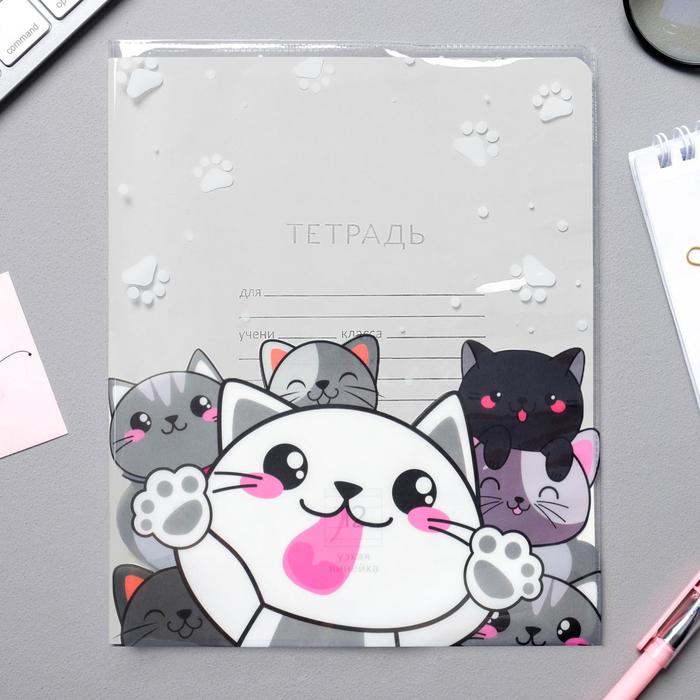 

Обложка для тетради Коты (5 шт), Прозрачный
