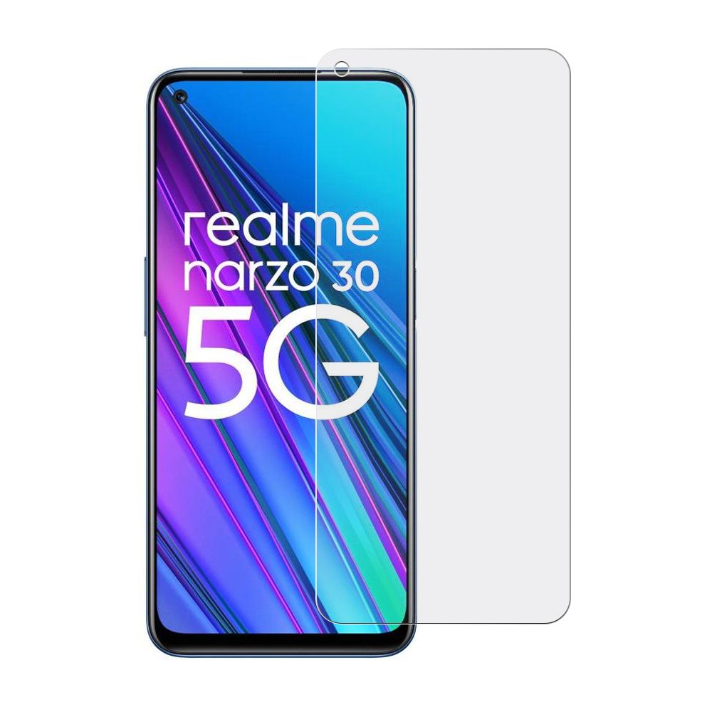 

Стекло защитное гибридное МАТОВОЕ Krutoff для Realme Narzo 30