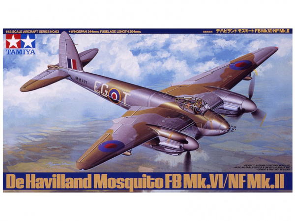 фото 61062 tamiya 1/48 mosquito fb mkvi/nf mkii