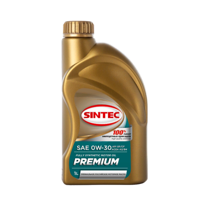 Моторное масло SINTEC синтетическое PREMIUM SAE 0W30 API SP/CF ACEA A3/B4 1л