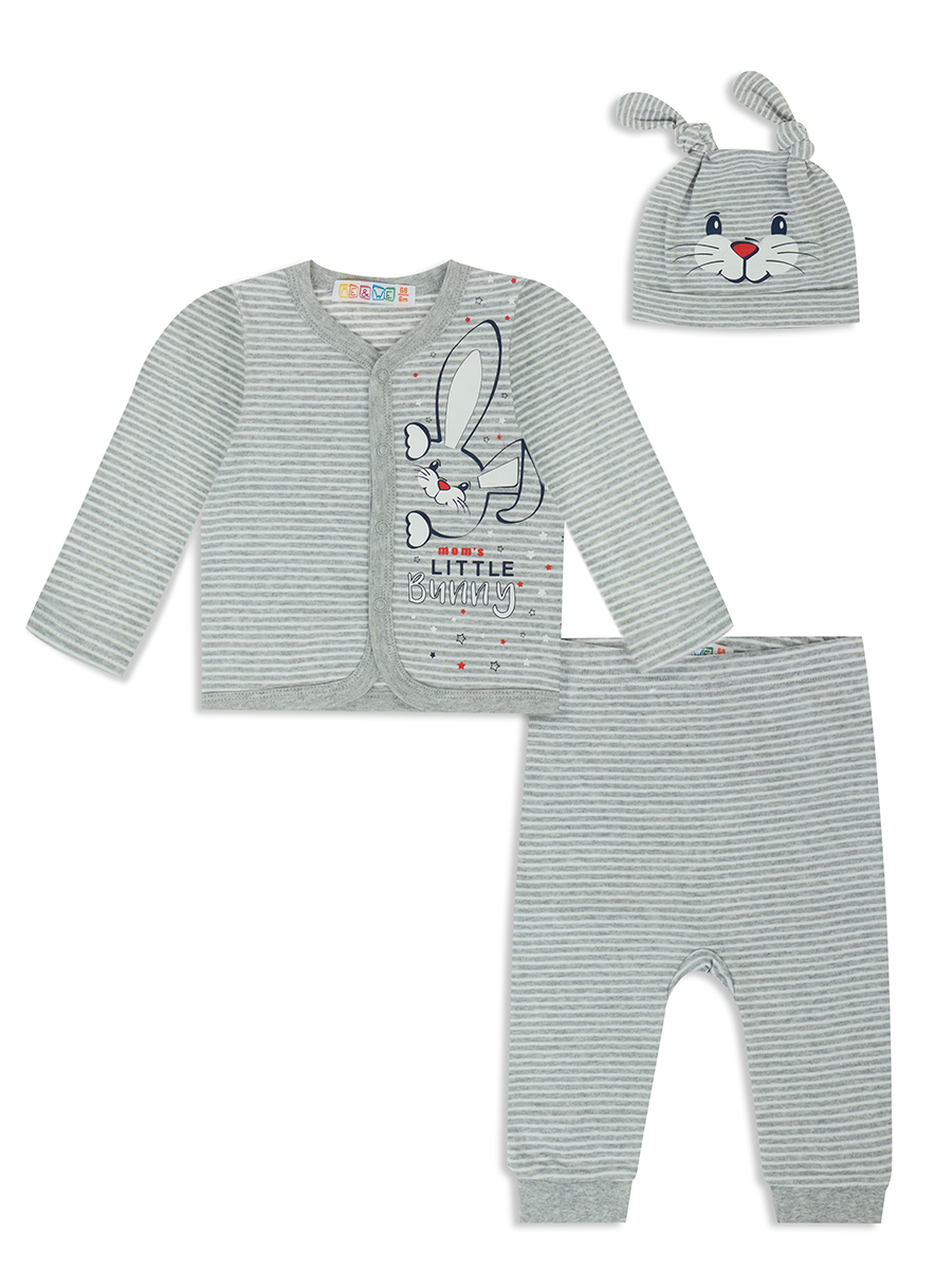 Комплект одежды новорожденным Me&We NB121-J707-361 Св.Серый-74