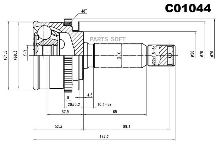 

SANGSIN BRAKE ШРУС внешний передний SANGSIN BRAKE C01044