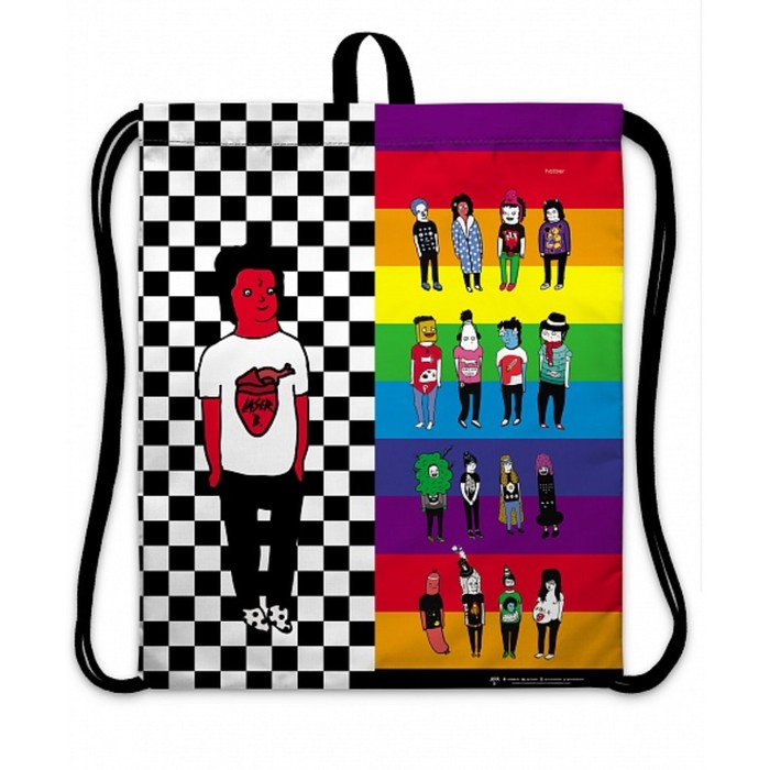 Мешок для обуви 490 х 410 мм, с петлей, Hatber Лазер Би NMn_22066