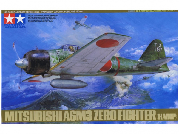 

61025 Tamiya 1/48 A6M3 Type 32 Zero Fighter HAMP 7 фигур.